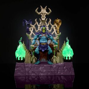 MASTERS OF THE UNIVERSE NEW ETERNIA MASTERVERSE ACTION FIGURE SKELETOR & THRONE