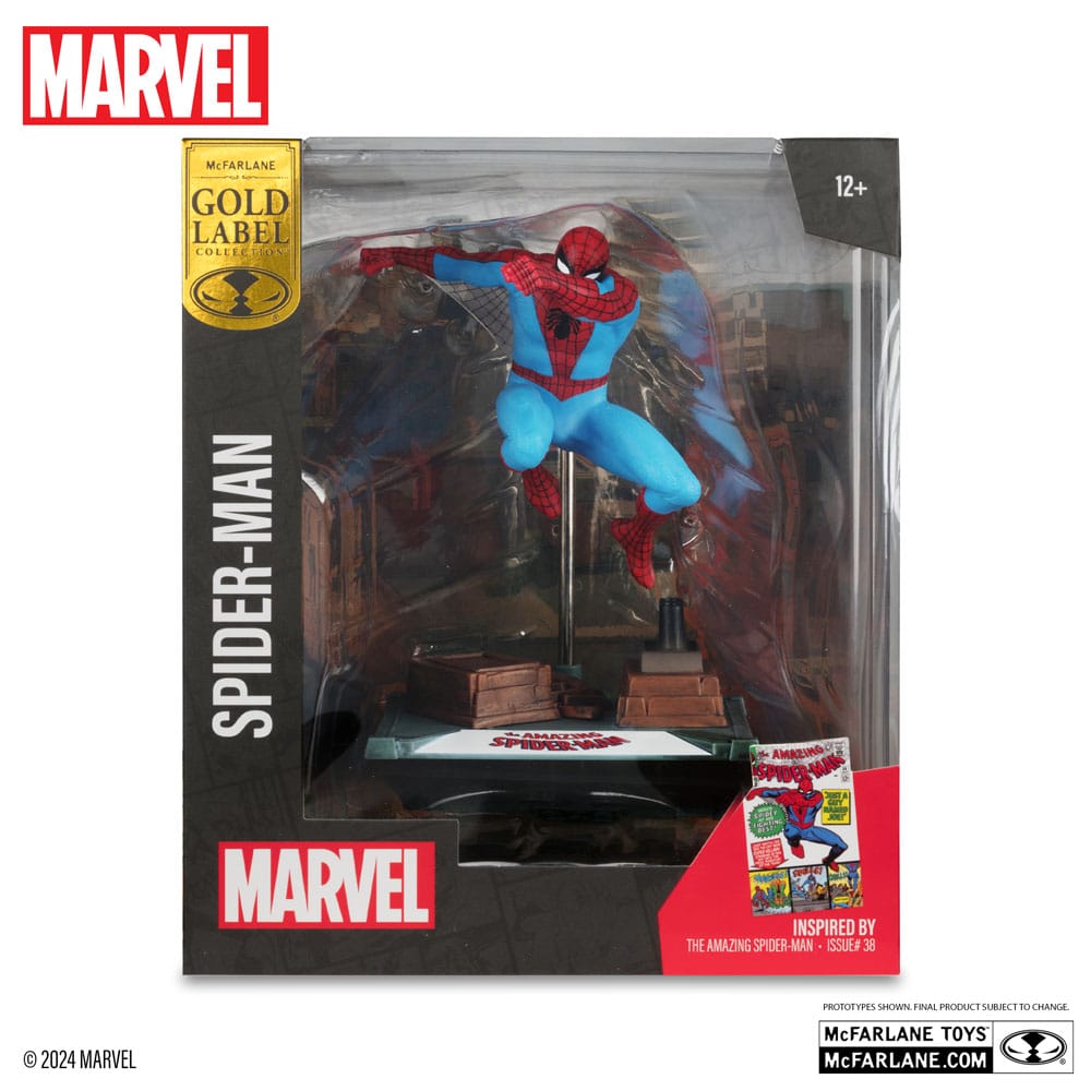 McFARLANE MARVEL COLLECTION PVC STATUE 1/10 SPIDER-MAN (THE AMAGAZIN SPIDER-MAN) - (GOLD LABEL) - immagine 2
