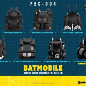 BEAST KINGDOM BATMAN BATMOBILE BOX SET(6) PULL BACK CAR
