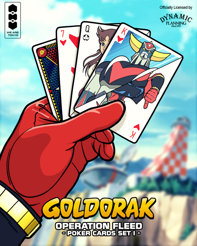 CARTE DA POKER GOLDORAK - ACTARUS SET I - (54 CARTE)