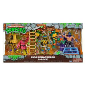 PLAYMATES 1988 REMASTERED HEO EXCLUSIVE (EU) ACTION FIGURE 6-PACK TMNT -