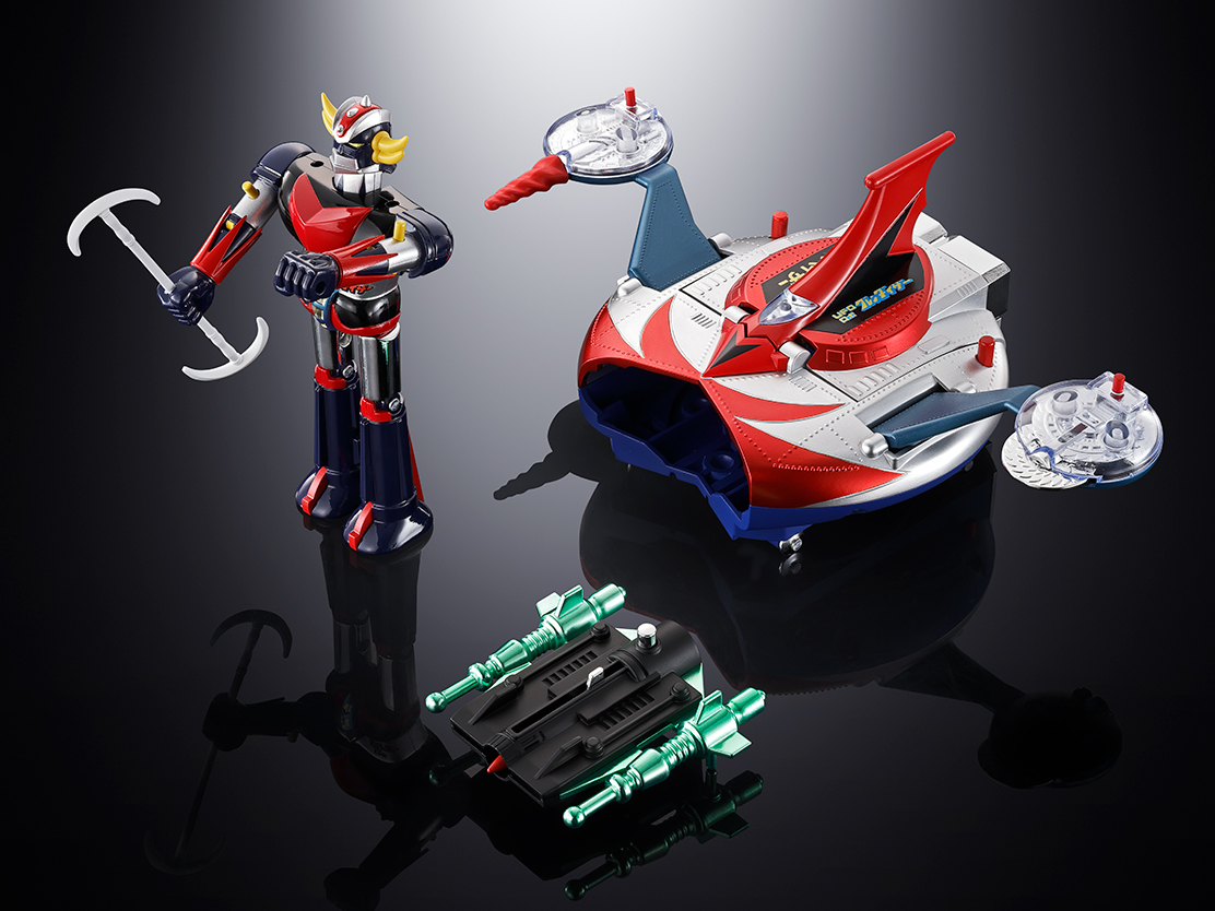 CHOGOKIN UFO ROBOT GRENDIZER DX - (RISTAMPA) - DX GRENDIZER & UFO SPAZER SET - immagine 2