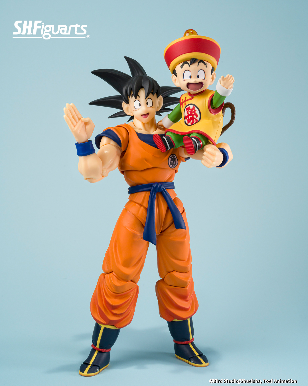 BANDAI S.H. FIGUARTS TAMASHIWEB EXCLUSIVE - SON GOKU & SON GOHAN KID & FLYING NIMBUS - immagine 2