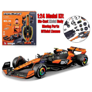 BBURAGO FORMULA 1 DIECAST METAL KIT - 1:24 - F1 MCL38 LANDO NORRIS + HELMET