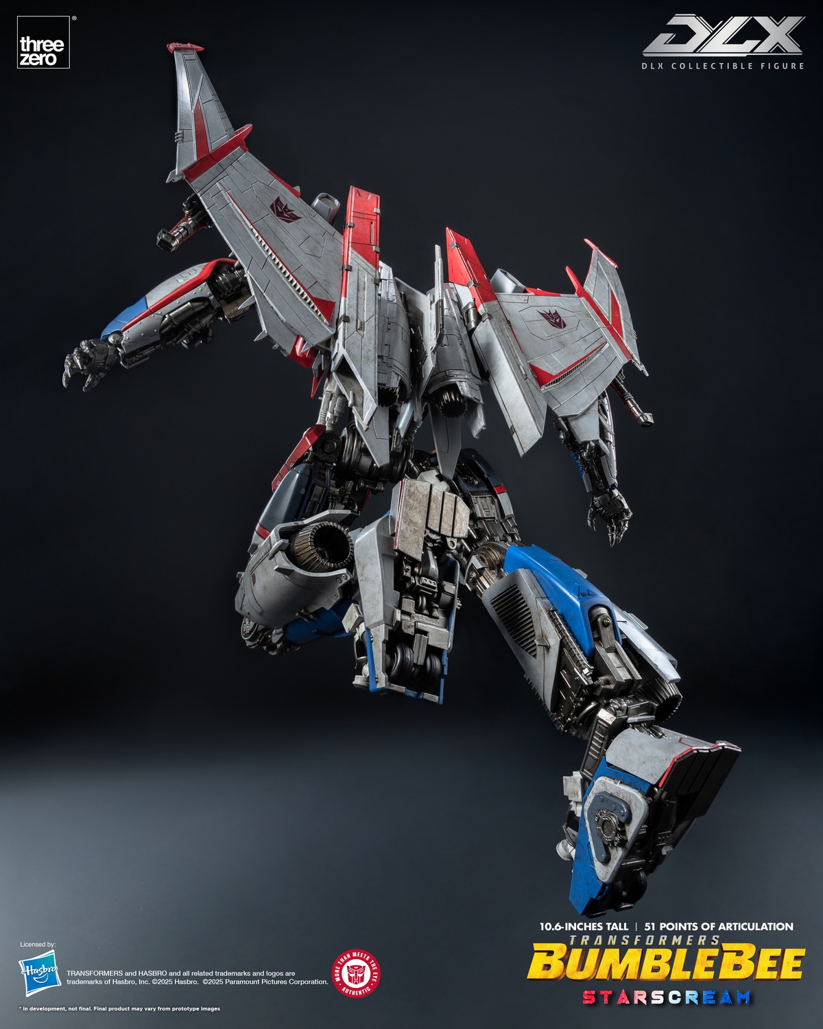 THREEZERO TRANSFORMERS BOMBUSBEE MOVIE DECEPTICONS STARSCREAM ACTION FIGURE - immagine 2