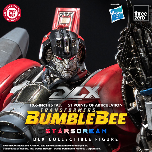 THREEZERO TRANSFORMERS BOMBUSBEE MOVIE DECEPTICONS STARSCREAM ACTION FIGURE