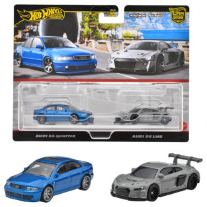 HOT WHEELS PREMIUM 1/64 2-PACK - AUDI S4 QUATTRO/AUDI R8 LMS