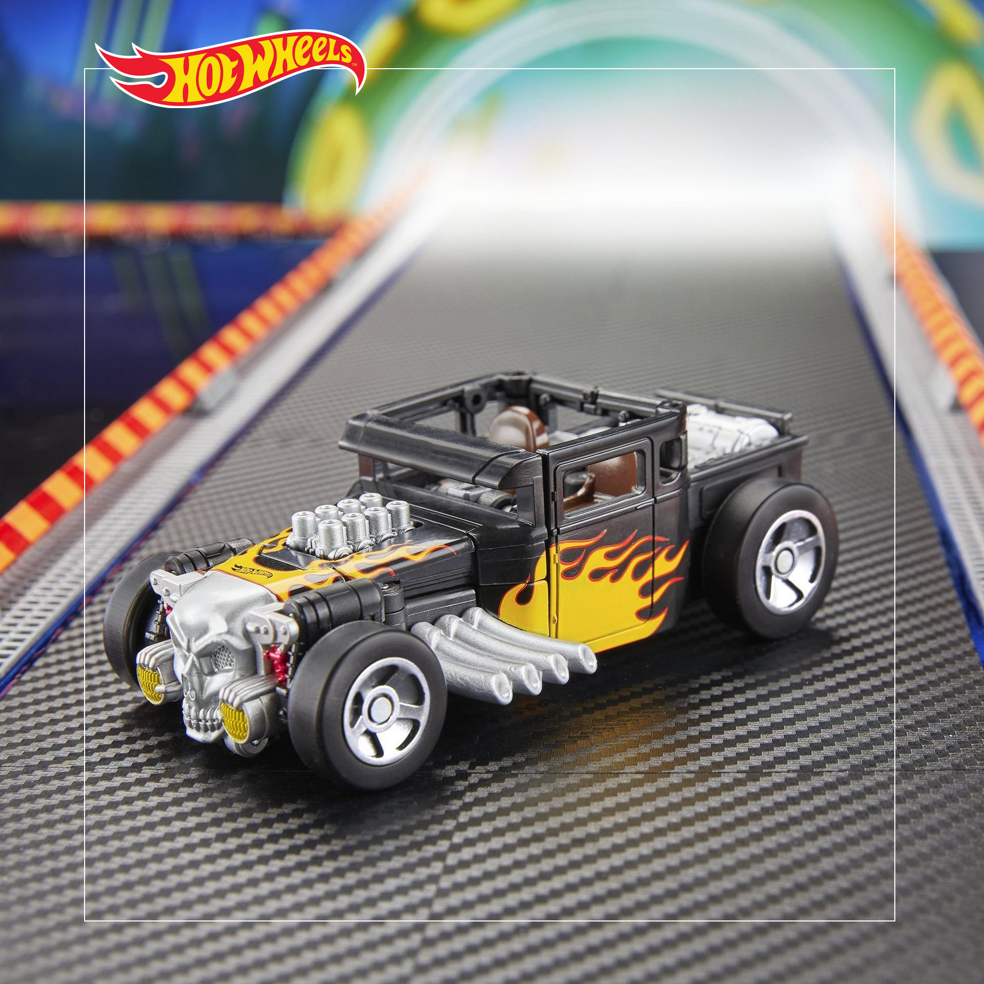 HOT WHEELS X TRANSFORMERS HASBRO ACTION FIGURE BONE SHAKER - immagine 2