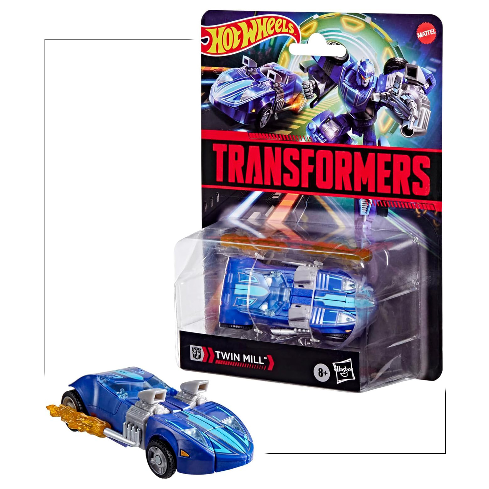 HOT WHEELS X TRANSFORMERS HASBRO ACTION FIGURE TWIN MILL