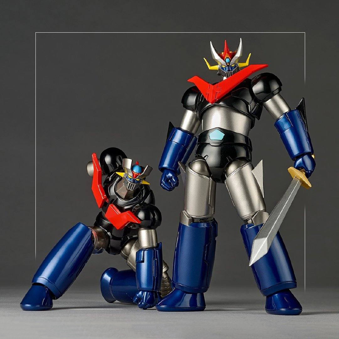 (COMBO) REVOLTECH AMAZING YAMAGUCHI ACTION FIGURE - MAZINGER Z + GREAT MAZINGER - immagine 2