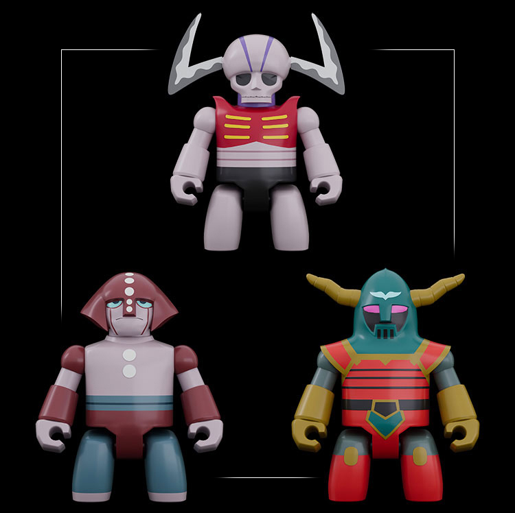 GOOD SMILE BRICKROID MAZINGER Z - MECHANICAL BEAST SET(3)