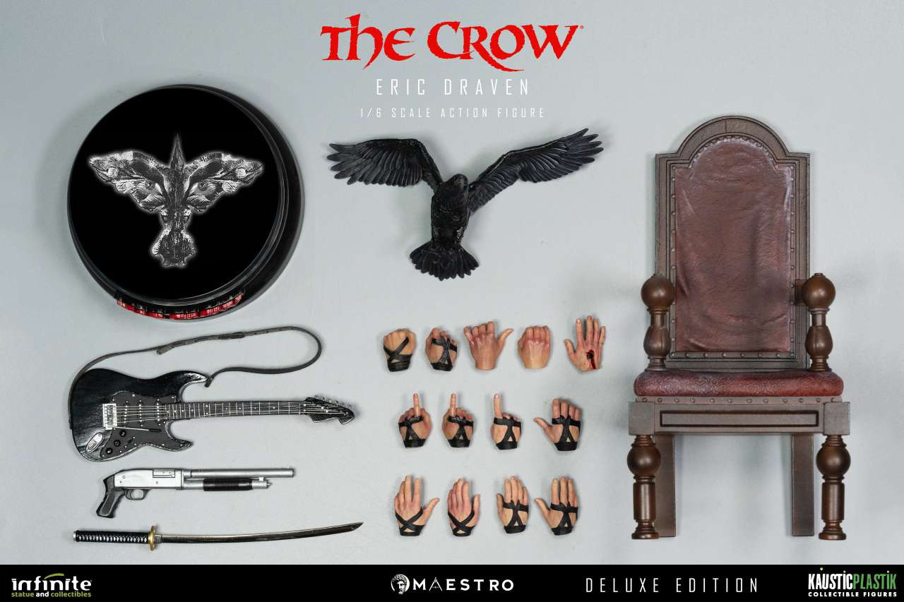INFINITE STUATUE - THE CROW ERIC DRAVEN 1/6 ACTION FIGURE LUXURY DELUXE EDITION - immagine 2
