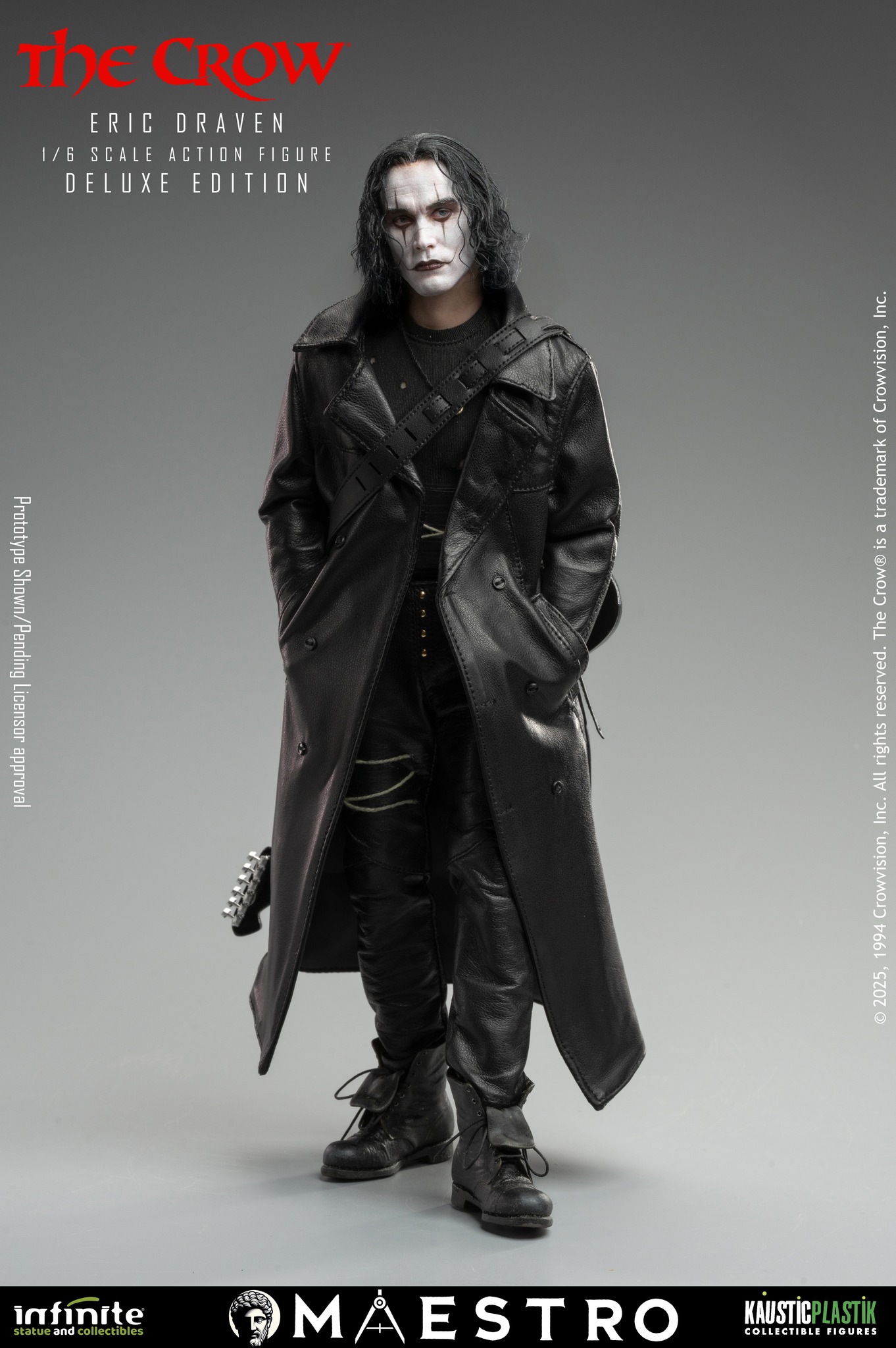 INFINITE STUATUE - THE CROW ERIC DRAVEN 1/6 ACTION FIGURE LUXURY DELUXE EDITION - immagine 3