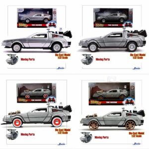 JADA KNIGHT BACK TO THE FUTURE TRILOGY - 1:32 1982 DELOREAN SET