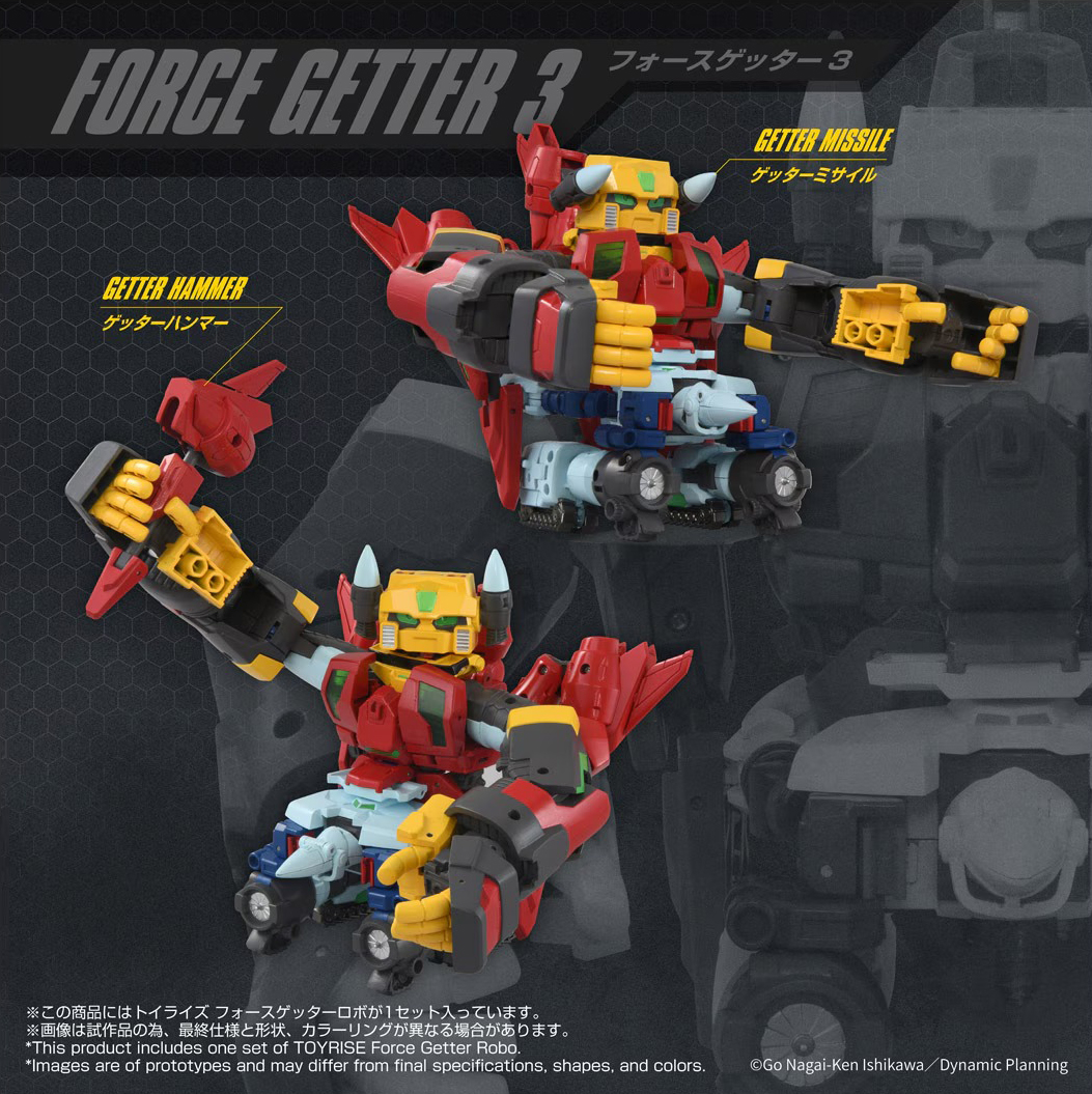 TAKARA TOMY TOYRISE - FORCE GETTER ROBOT - immagine 5