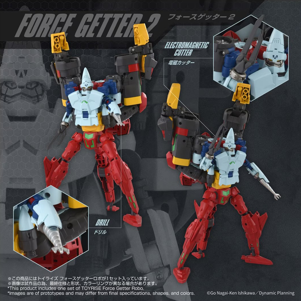 TAKARA TOMY TOYRISE - FORCE GETTER ROBOT - immagine 4
