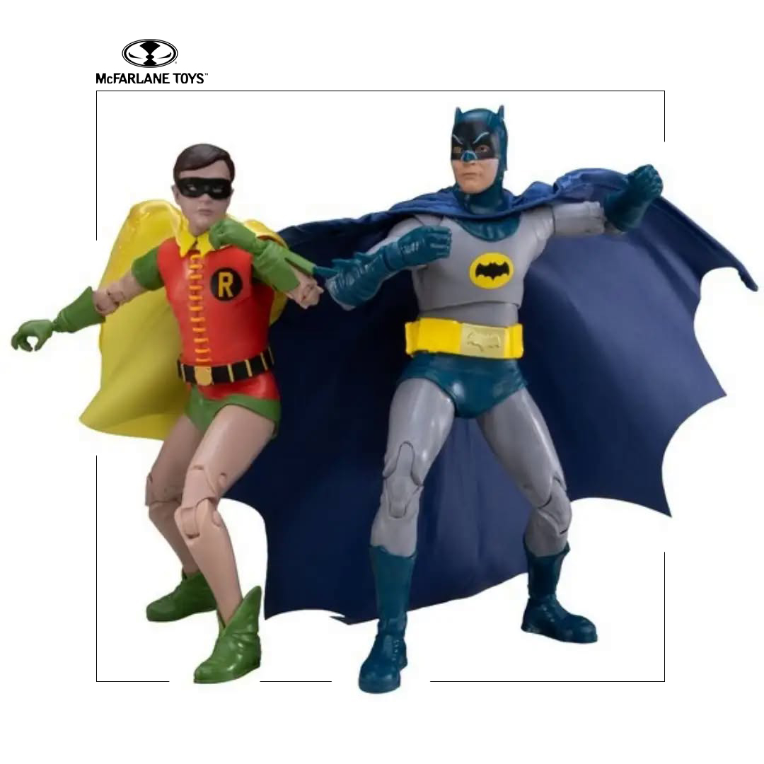 McFARLANE DC COLLECTOR EDITION BATMAN 1966 ACTION FIGURE 2-PACK BATMAN & ROBIN - immagine 2