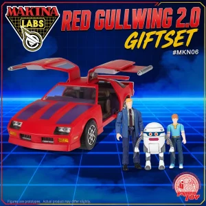 RAMEN TOY - MAKINA LABORATORIES 2.0 RED GULLWING+ACTION FIGURE GIFSET