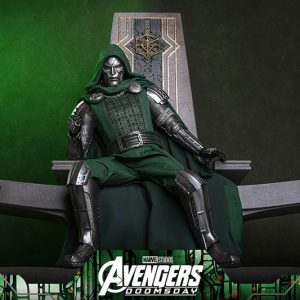 HOT TOYS MOVIE MASTERPIECE AVENGERS: DOOMDAY DR.DOOM EARLY ACCESS VERSION + THRONE OF DOOM
