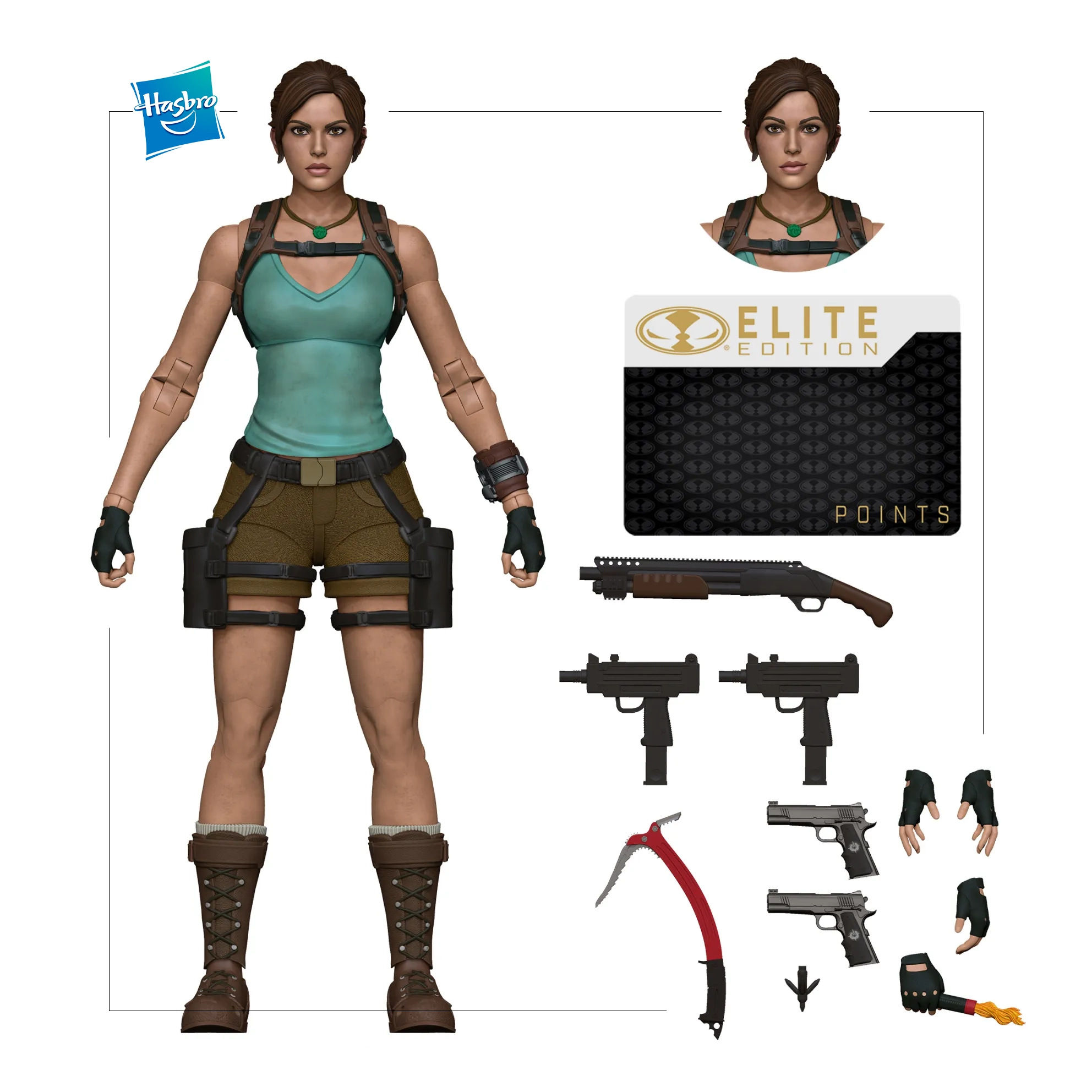 HASBFRO LARA CROFT TOMB RAIDER LEGACY OF ATLANTIS DELUXE FIGURE
